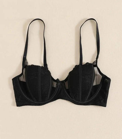 Underwire Lace Bra – Elegant Structured Fit