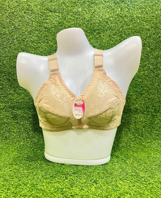 Full Coverage Floral Lace Bra – Supportive & Comfortable