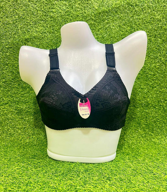 Full Coverage Floral Lace Bra – Supportive & Comfortable